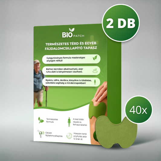 Természetes Ízületi Fájdalomcsillapító Tapasz 2x20 (40 tapasz)