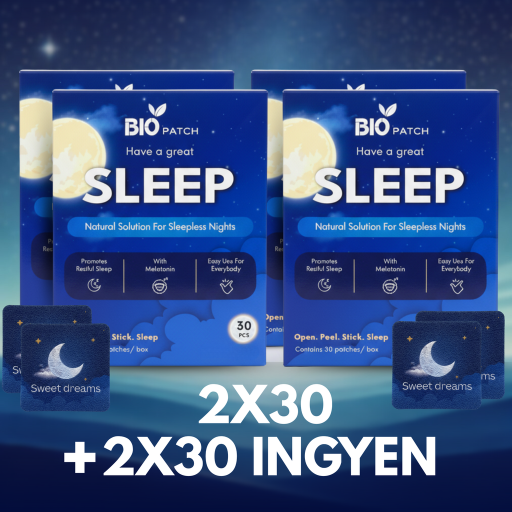Természetes Alvássegítő Tapasz (2X30) + (2X30 AJÁNDÉK) + 2 ingyenes letölthető ajándék