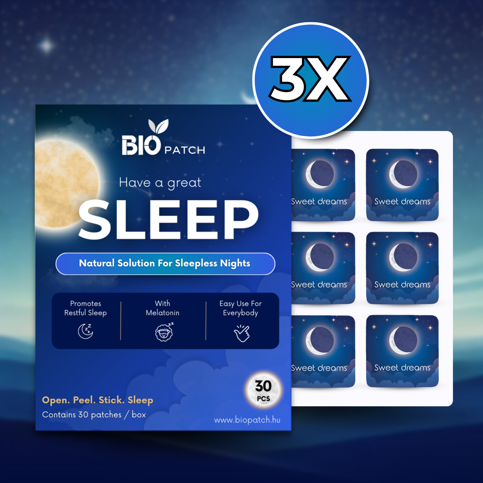 BioPatch™ - Altató És Alvásminőség Javító Tapasz (3X30) – BioPatch ...